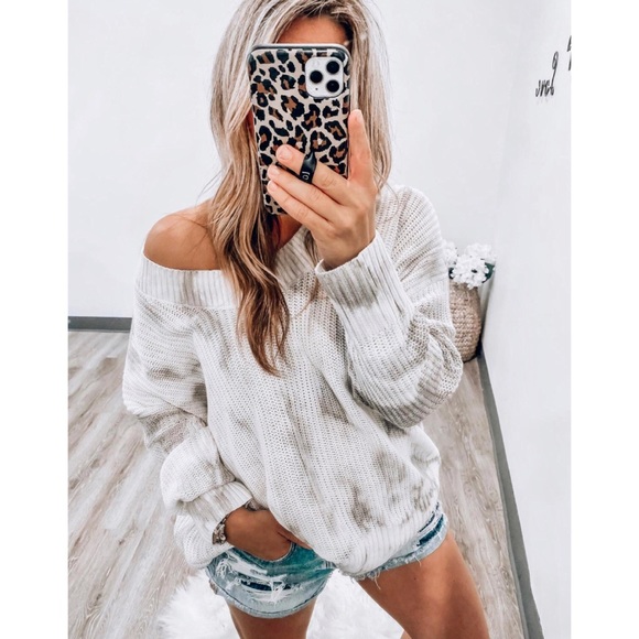 NEW [Aerie] Open Knit Oversized Tie Dye Sweater - Picture 11 of 14